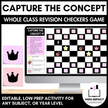 Capture the Concept | High Engagement Whole Class Revision Checkers Game