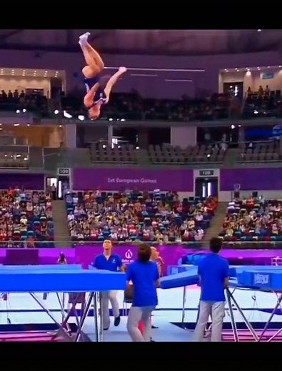 Trampoline Jump Fail Saved by Volunteer Kid | Athlete Fail Compilation