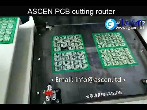 CNC milling PCB router depaneling machine with double station for cutting