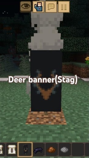 DEER banner in MINECRAFT(Stag)🦌 #minecraft #tutorial #forestlife #finland