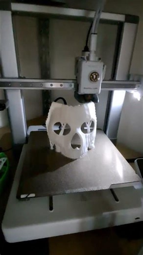 3d printing a ghost mask and making it into a real ghost face mask