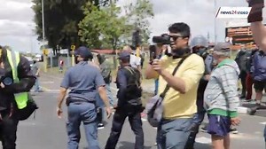200K views · 1.2K reactions | WATCH | Fists fly outside Brackenfell High School as tensions spike between locals and the EFF | Trots Afrikaans | Facebook