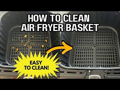 How to Clean Your Air Fryer Basket 🧽 Super Easy Method to Remove Tough Grease! (Step-by-Step Guide)