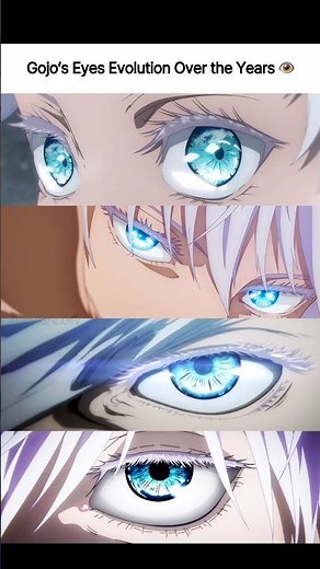 Gojo’s Six Eyes Evolution Over the Years 👁️✨ | Every Look Gets More Powerful | Jujutsu Kaisen
