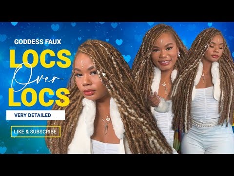 Butterfly, Goddess & Boho Faux Locs Over Natural Locs (Step-by-Step, 20 Min)