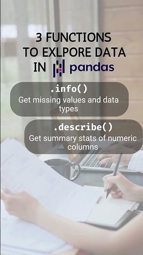 Python Pandas Functions For Data Analysis | Beginner Python Pandas Tutorial #shorts