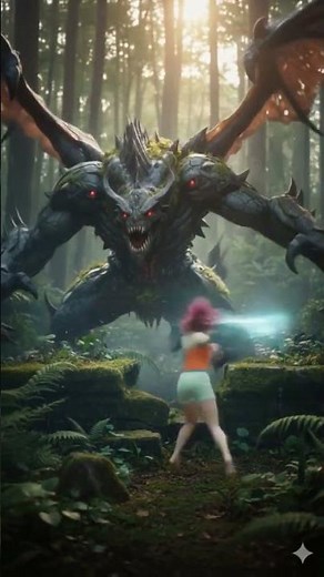 Anime Warrior Girl Takes Down Giant Demons! #animegirl #demon