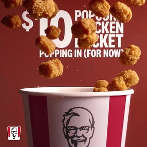 1.8K reactions · 143 shares | The $10 Popcorn Chicken Bucket is here! A beautiful bucket filled with golden bites of... Actually, you know what? You can probably figure it out. Grab one while you can! | KFC | Facebook