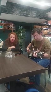 Met Mary Coughlan for lunch in the lovely Bastion Cafe, Athlone and ended playing my song ‘A Weak Heart Like Mine’. BTW my shows in Cork, Galway and Dublin with John Douglas (Trashcan Sinatras) are coming up this Friday, Sat and Sunday 🙌 . | Ultan Conlon - musician