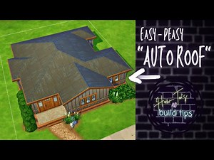 How to Quickly and Easily "Auto-Roof" Your Builds - Sims 4 Roofing Tutorial