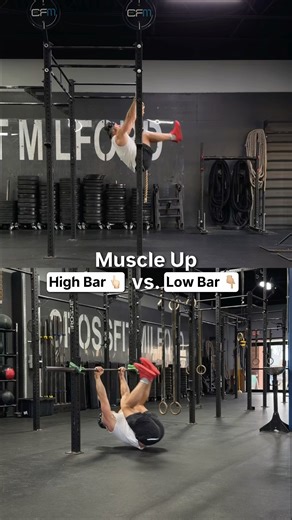 Kipping Bar Muscle Up: High Bar vs. Low Bar
