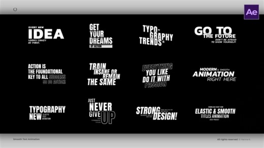 Smooth Text Animation - AE