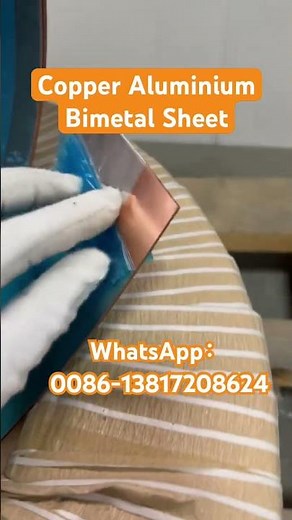 Bonding sheet cladding explosive bimetal aluminum copper clad plate steel titanium#technology #metal