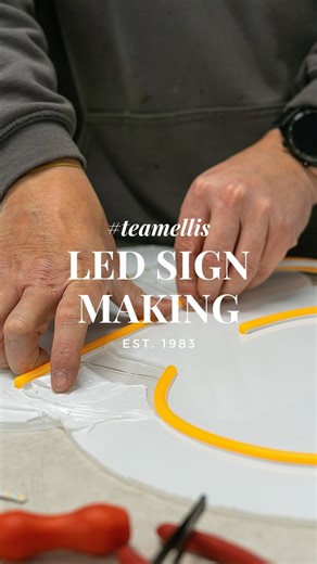 14K views · 29 reactions | MAKING AN LED NEON SIGN USING OUR ORANGE LED  #processvideo #signage #signs #signmaker #signmaking #ledsign #neonsign #neonvibes #watchtheprocess #factory #howitsmade #howitsdone #toolsofthetrade #toolsofmytrade #protools #makersgonnamake #manufacturingprocess #ledlights #neonlogo LED strip, neon sign making, neon sign | Ellis Signs | Facebook