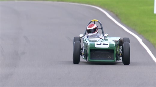 Have you ever seen a faster rectangle? This interesting-looking machine is a Formula Junior car from 1960 and it's the earliest surviving example of the first customer race cars built by the Mallock family. The U2-Ford MkII is here at Goodwood Motor Circuit being driven as it should be by Ray Mallock in the Chichester Cup. Have you been keeping an eye on our livestream? Watch the livestream 👉 https://tinyurl.com/goodwoodrevival25 | The Goodwood Revival