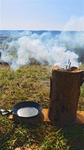 Swedish Torch Fries | Crispy Fries Over a Log Fire (Outdoor Cooking) #bushcraft