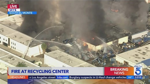 Massive fire erupts, propane tanks explode in South El Monte