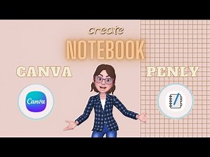 How to create your own notebook with CANVA and insert it on PENLY #canva #notebook #penly #tips