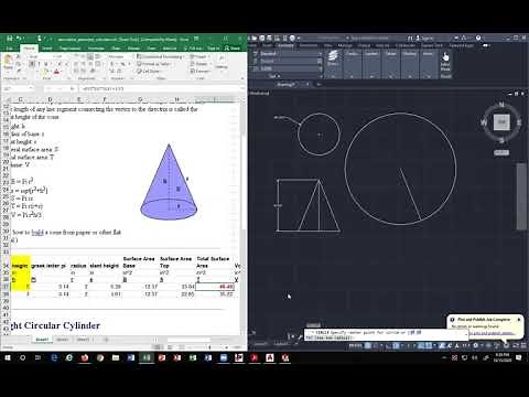 Development of a Flat Pattern for a Cone