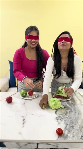 This was a chaotic competition 🍀 #bestie #challenge #funny #vegetables