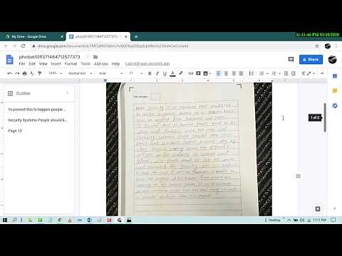 How to convert handwritten notes to Word