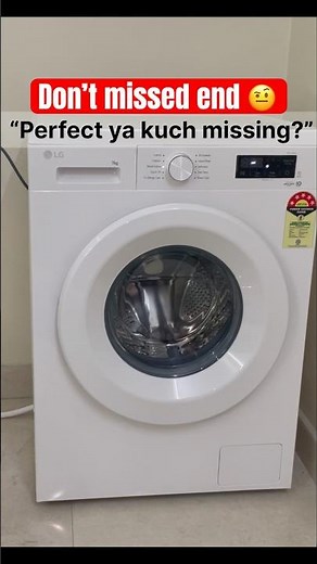 Wait for end, lg front load washing machine installation. #lgappliances