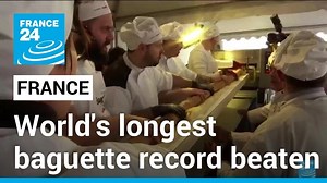 French bakers beat Guinness record for world's longest baguette • FRANCE 24 English - World News