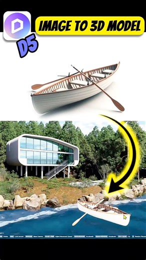 D5 3.0 - Image to 3D Model #d5render #revit #architecture