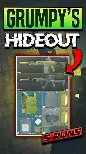 Grumpy's Hideout Key *5 RUNS* #escapefromtarkov #tarkov #tarkovclips