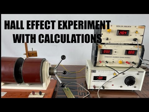 HALL EFFECT EXPERIMENT WITH CALCULATIONS | M.Sc. | B.Sc. | PHYSICS |