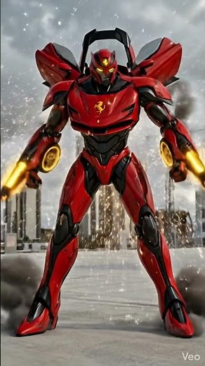 Ferrari SF90 Transforms Into a SPEED WARRIOR ROBOT! 🔴🤖 AI Transformers.