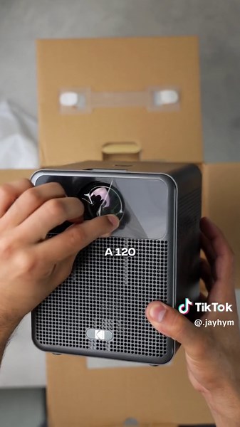 Don’t Sleep On Kodak’s HD10 smart projector! Clearest picture I’ve seen from a projector and the design out shines any other! If your looking for one, links in my bio! #kodakpluspartner #kodakplus #portableprojector #techtok #techreview