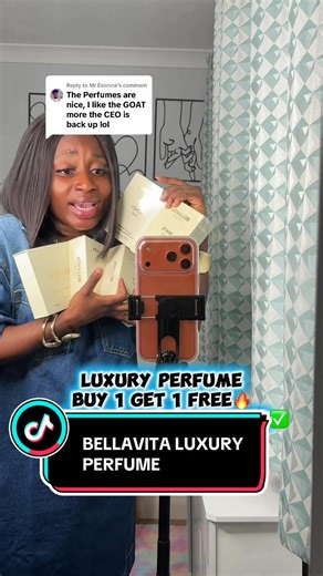Replying to @Mr Esonice @BellaVita UK sales is still going on..Luxury perfume BUY 1 GET 1 FREE😍Smells amazing and there are different fragrances to choose from..Make use of this sales to grab yours‼️ #tiktokmademebuyit #dealdrops #bellavita #perfumetiktok #perfumecombo
