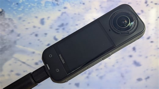 Insta360 X5 360-degree action cam with interchangeable lenses