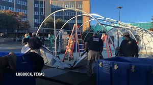 Texas hospital builds tent amid COVID spike