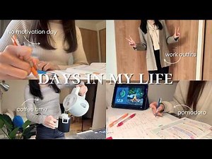 study vlog) Tips for studying even when you don't feel like it 📚 Office outfit introduction 🌷