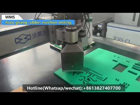 Auto gluing rubber machine