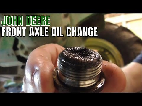 CHANGING FRONT AXLE OIL ON TRACTOR