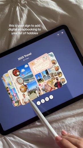 app: paper✏️ digital scrapbook tutorial pinned to my page! #digitalscrapbook #digitaljournal #ipad #canva