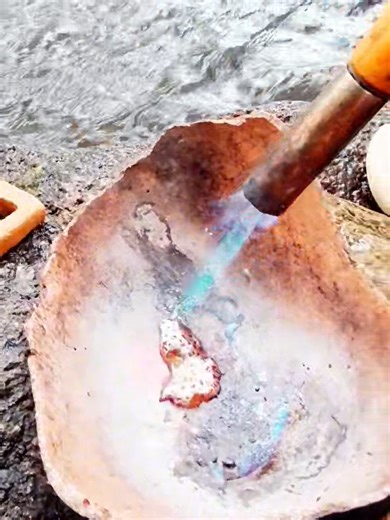 3 comments | Making Gold 99% 24KGOLD  #gold #golden #goldmining #goldhunting #goldhunter #goldnugget #goldpanning | Primitive Gold | Facebook