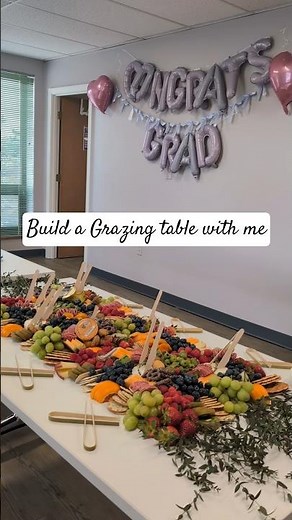 Let's build a grazing table for graduation. #charcuterie #graduation #cheese