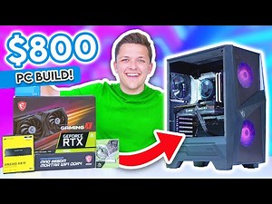 Awesome $800 Gaming PC Build! 🤑 [Full Build Guide w/ Benchmarks!]