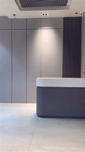 The Perfect Office Entrance? 🏢 Rate This Reception Design 1-10👇