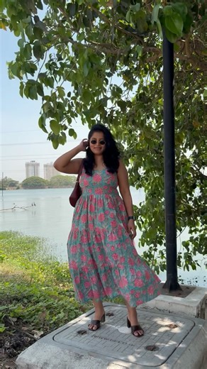 The Trampoline on Instagram: "“A dress so good, you’ll want summer to last forever! ” Shop now on www.thetrampoline.in [The Trampoline, Dresses, cotton dresses, vacation wear, handblock dresses, Combatore Clothing Store]"