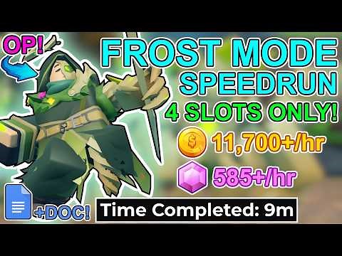 TDS 4-Slot Frost Mode Solo Speedrun Strategy + Document [Fast Coin/Gem Grind] (Necromancer OP!?)
