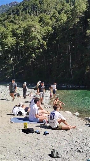 El rincón más relajado del Cajón del Azul#LaPlayita #PatagoniaNatural