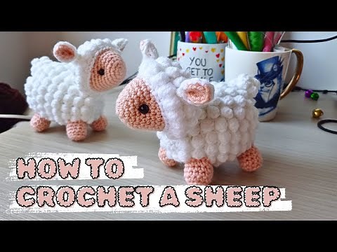 sheep step by step crochet amigurumi tutorial | ambroscrochet