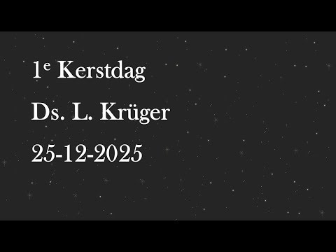 Morgendienst 1e Kerstdag 25 december 2025 10.00 uur vanuit de Doopsgezinde Gemeente Ouddorp