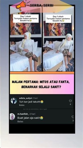 Benarkah Malam Pertama Selalu Sakit‼️ #shorts #beritaviral