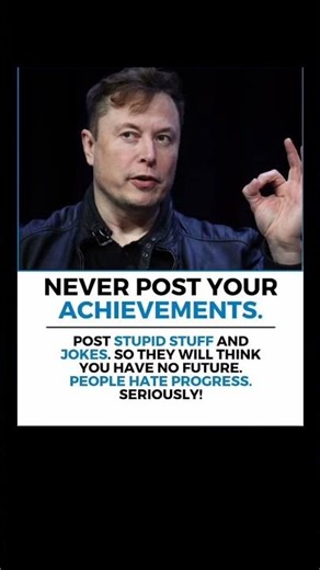 People fear progress. Keep building in silence — success will make the noise.– Elon Musk